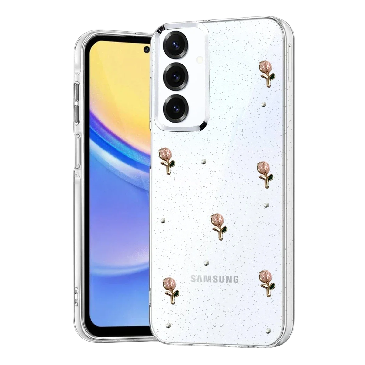 Samsung Galaxy S25 Plus Fiyonk Desenli Kapak - Desen 6