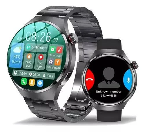 Akıllı Saat Metal Kordonlu GPS ve NFC Uyumlu Arama Cevaplayan görsel 3