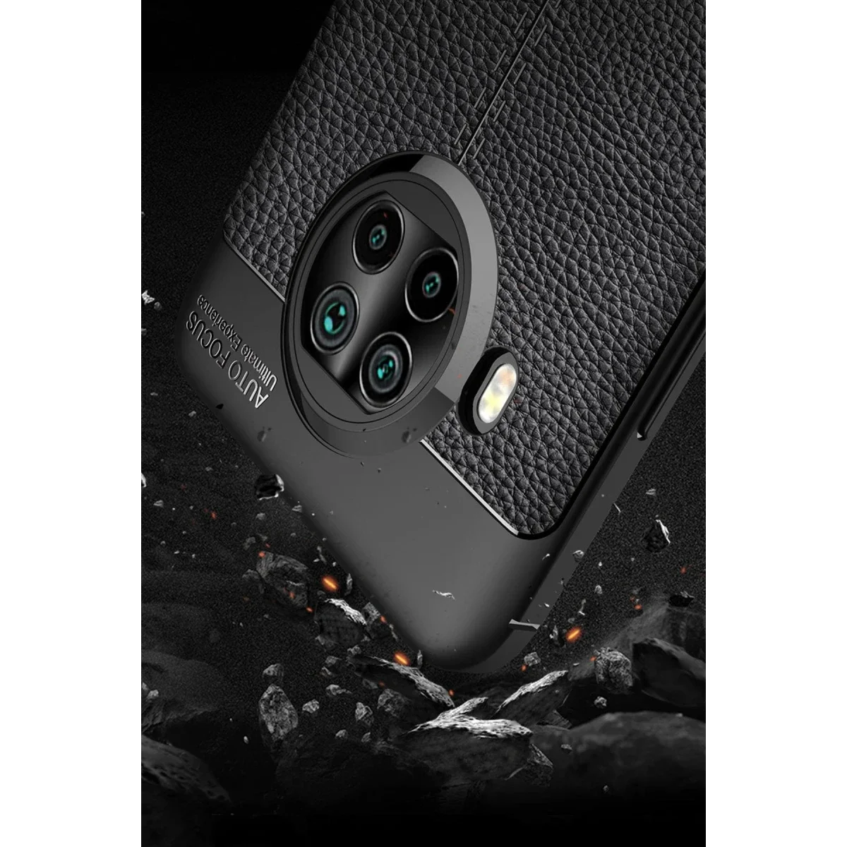 Xiaomi Mi 10T Lite Kılıf Auto Focus Kapak - Kırmızı görsel 4
