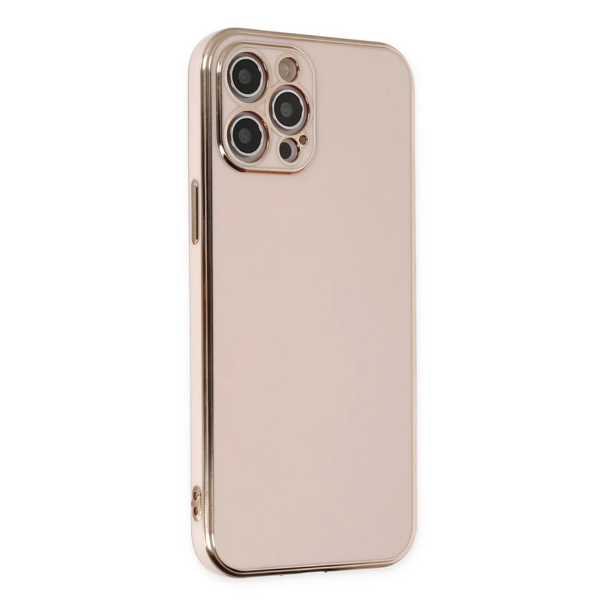 Apple İphone 12 Pro Kılıf Volet Silikon - Pembe