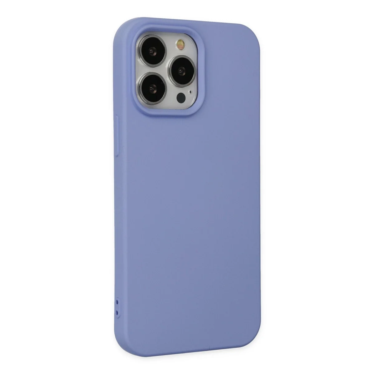 Apple İphone 14 Pro Kılıf Nano İçi Kadife Silikon - Lila görsel 2