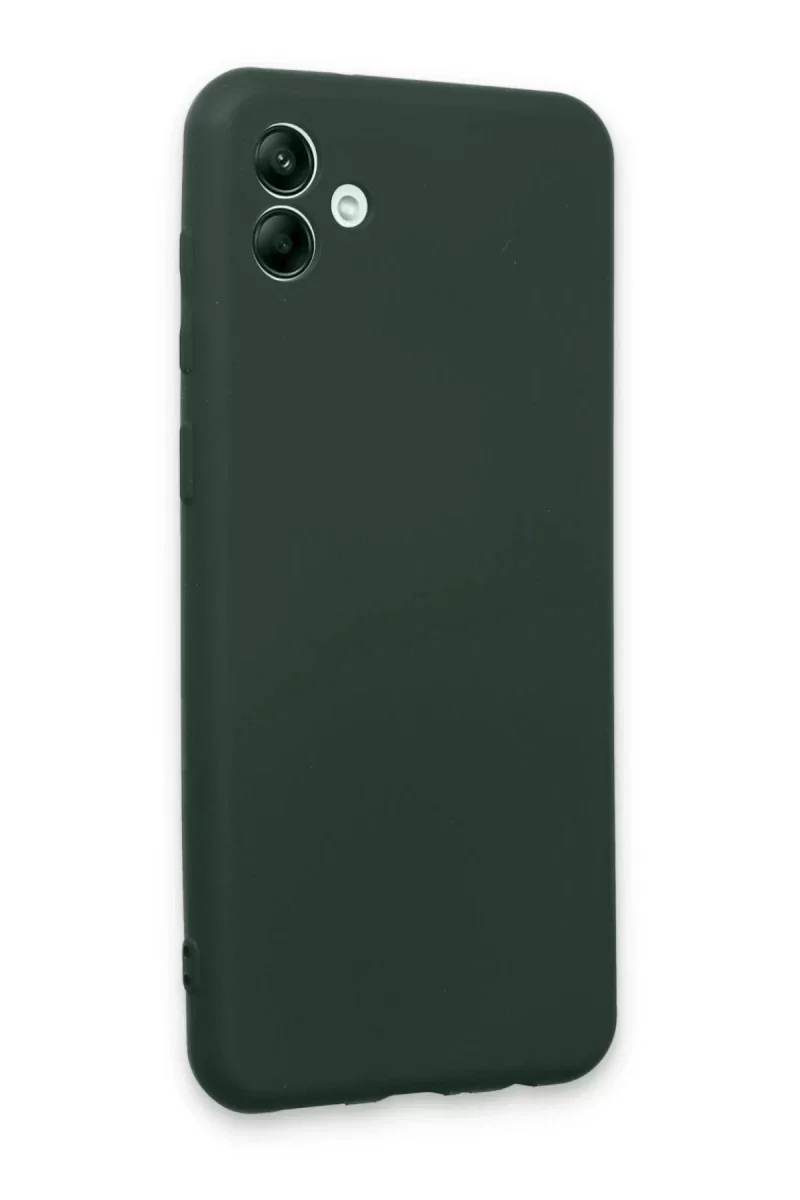 Samsung Galaxy A04E Kılıf First Silikon - Koyu Yeşil