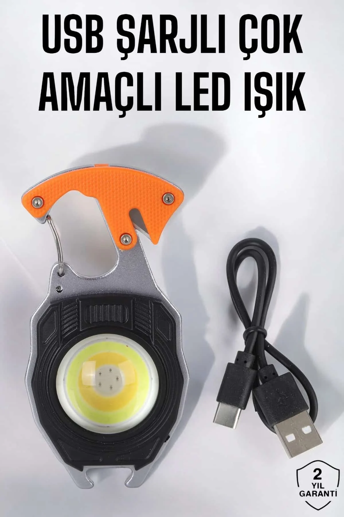 El Feneri Acil Işık Seti Tornavida Düdük Kapak Açma Kamp Lambası görsel 4
