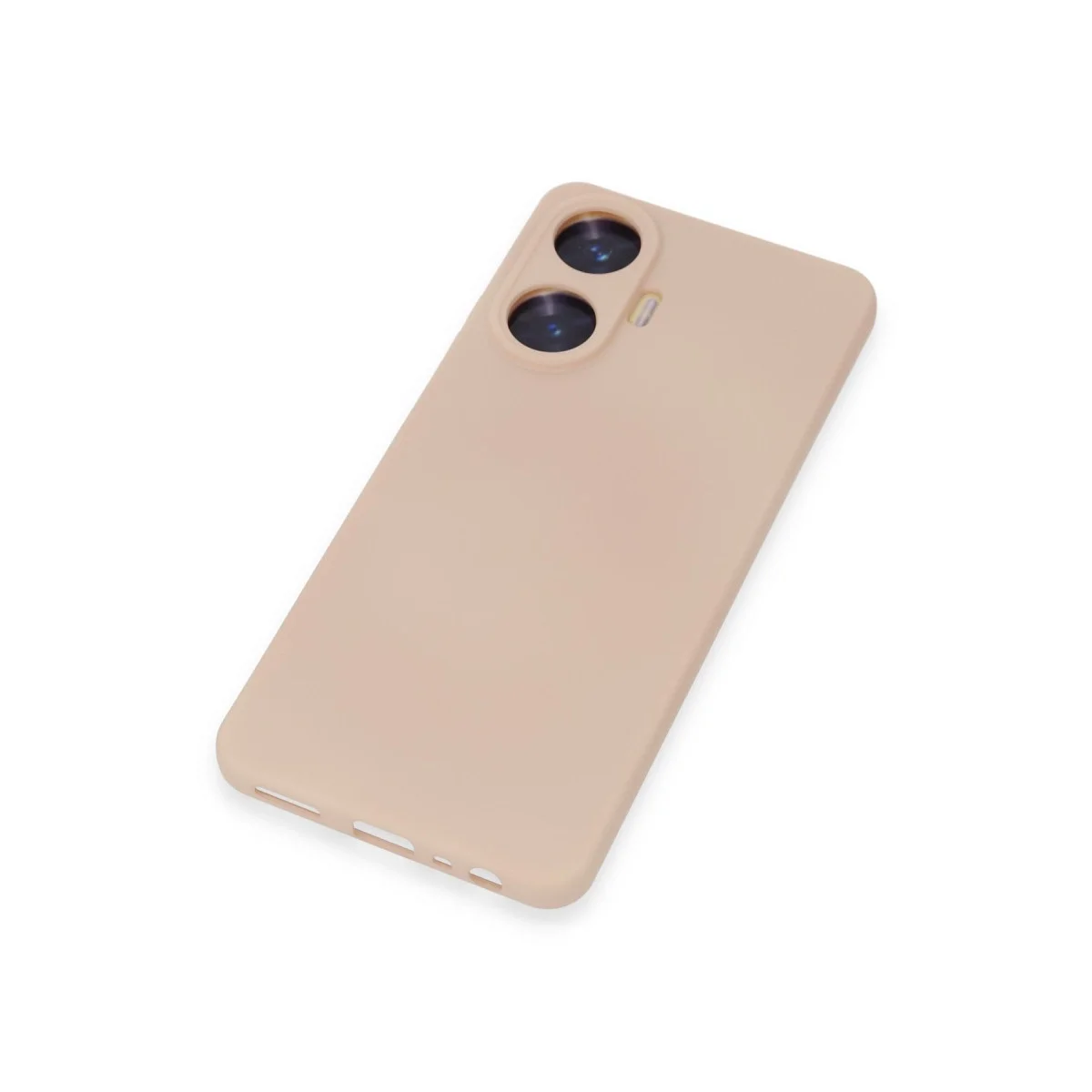 Realme C55 Kılıf Nano İçi Kadife Silikon - Pudra görsel 3