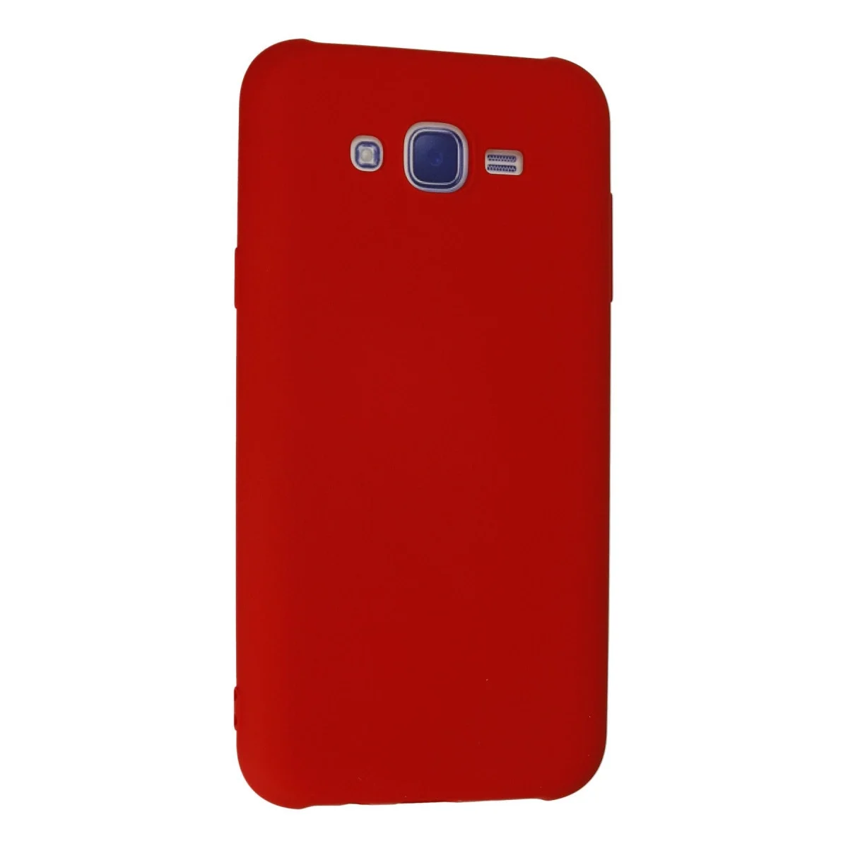 Samsung Galaxy J7 Kılıf Nano İçi Kadife Silikon - Kırmızı görsel 3