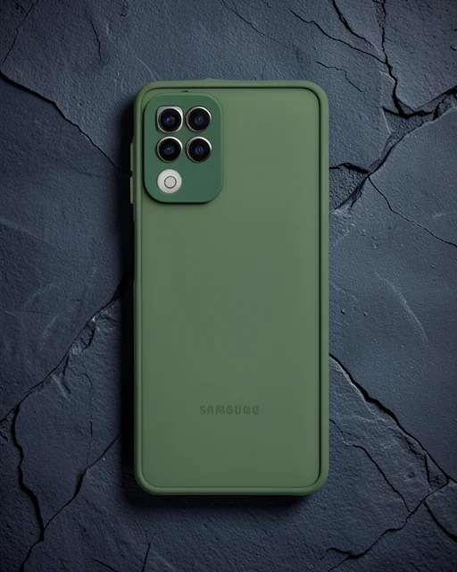 Samsung Galaxy A22 Kılıf Montreal Silikon Kapak - Yeşil