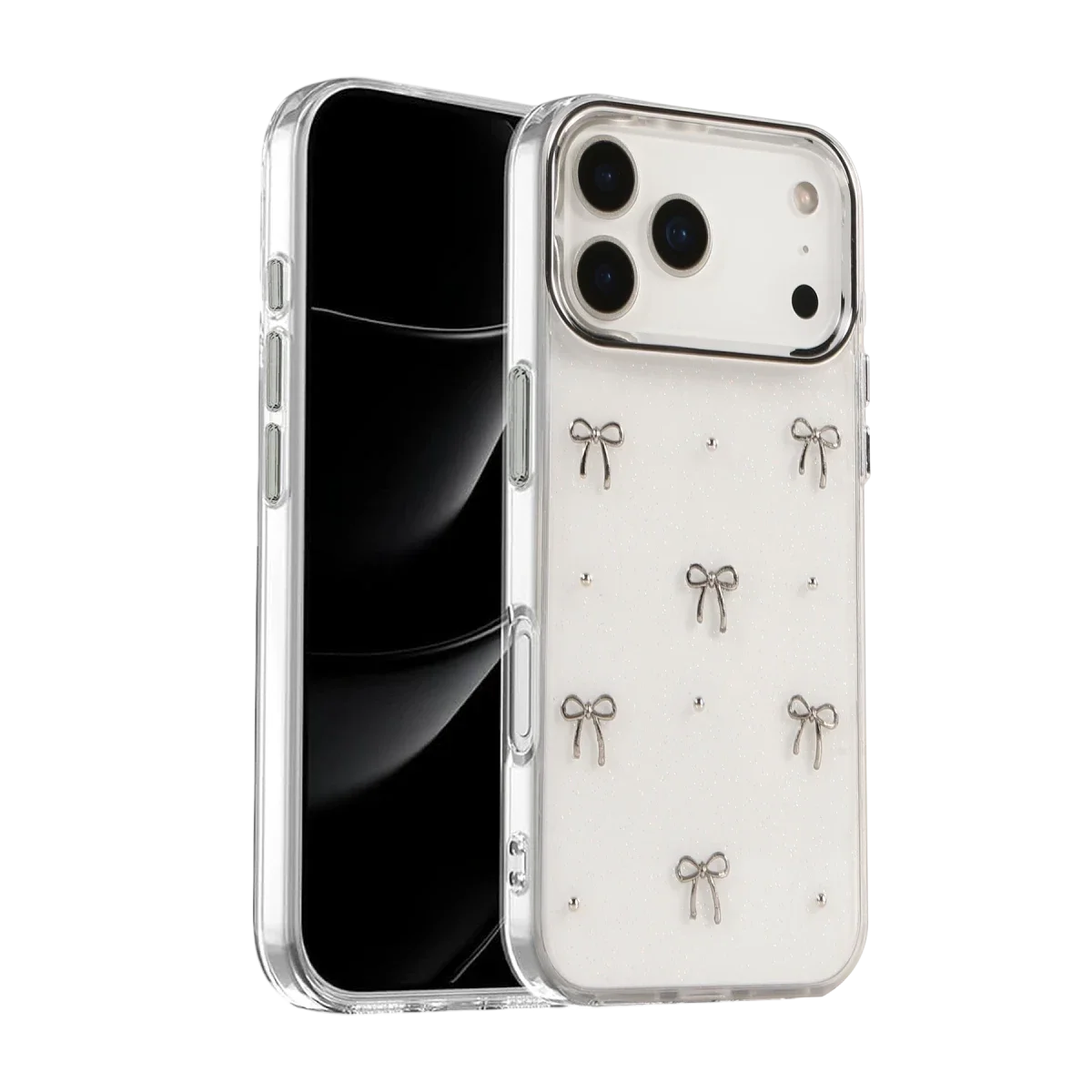 Apple iPhone 17 Pro Max Fiyonk Desenli Kapak - Desen 5