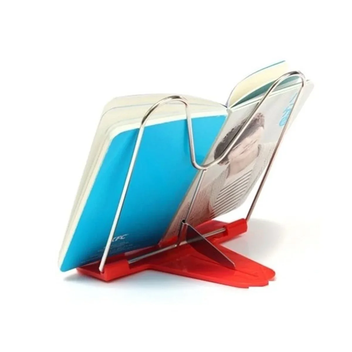 Portatif Ayarlanabilir Metal Kitap Okuma Standı Aparatı Aleti görsel 7