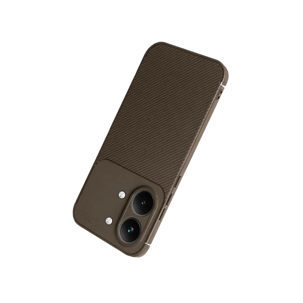 Xiao Poco X8 Pro Max Auto Focus Karbon Kapak - Kahverengi görsel 3