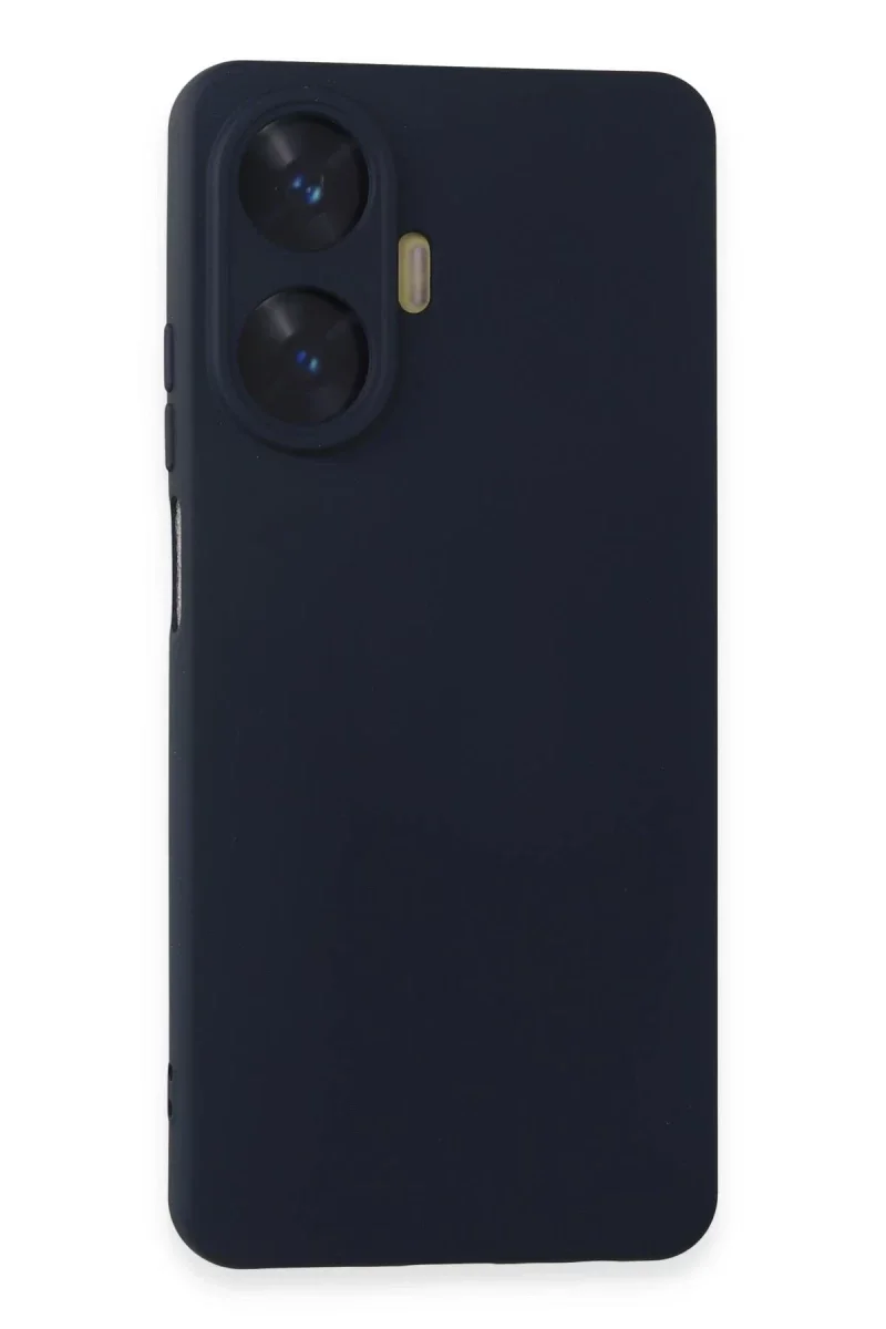Realme C55 Kılıf Nano içi Kadife Silikon - Lacivert