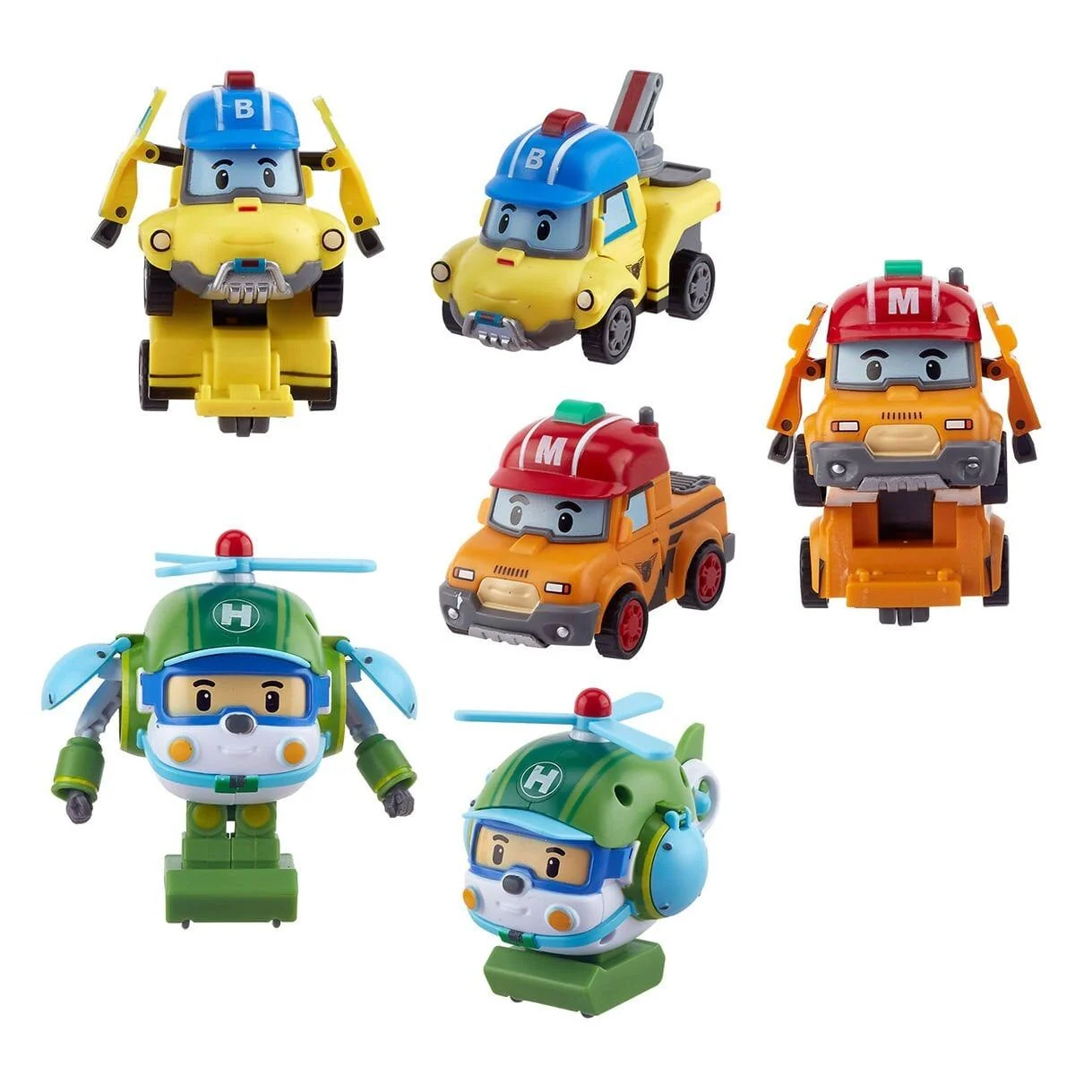 POLI ZR-915 Robocar Poli Quick Transforming Mini Rescue Deluxe Set görsel 2