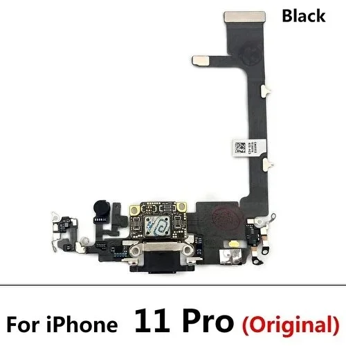 Iphone 11 Pro Full Şarj Soketi (ORJ) Siyah görsel 2