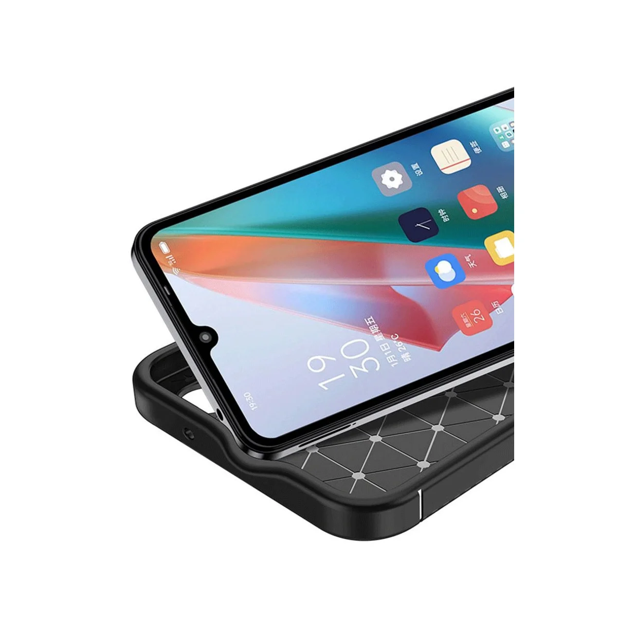 Realme C75 4g Auto Focus Karbon Kapak - Siyah görsel 3