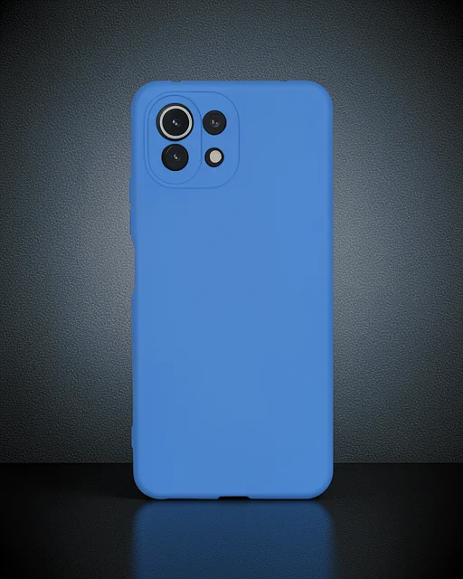 Xiaomi Mi 11 Lite Kılıf Nano İçi Kadife Silikon - Mavi