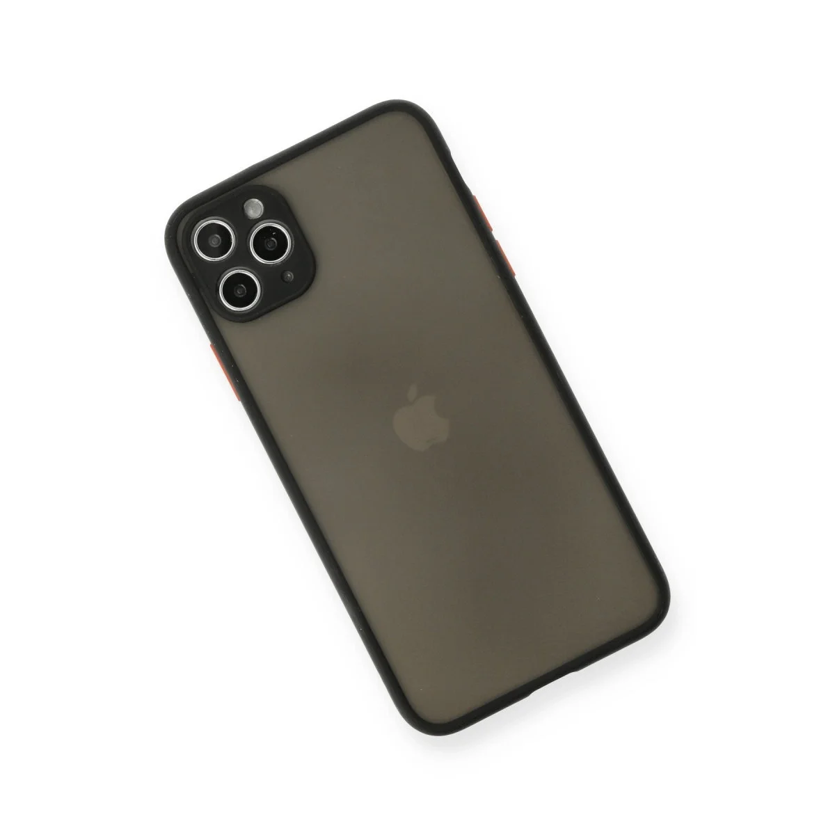 Apple İphone 11 Pro Max Kılıf Montreal Silikon Kapak - Siyah görsel 3