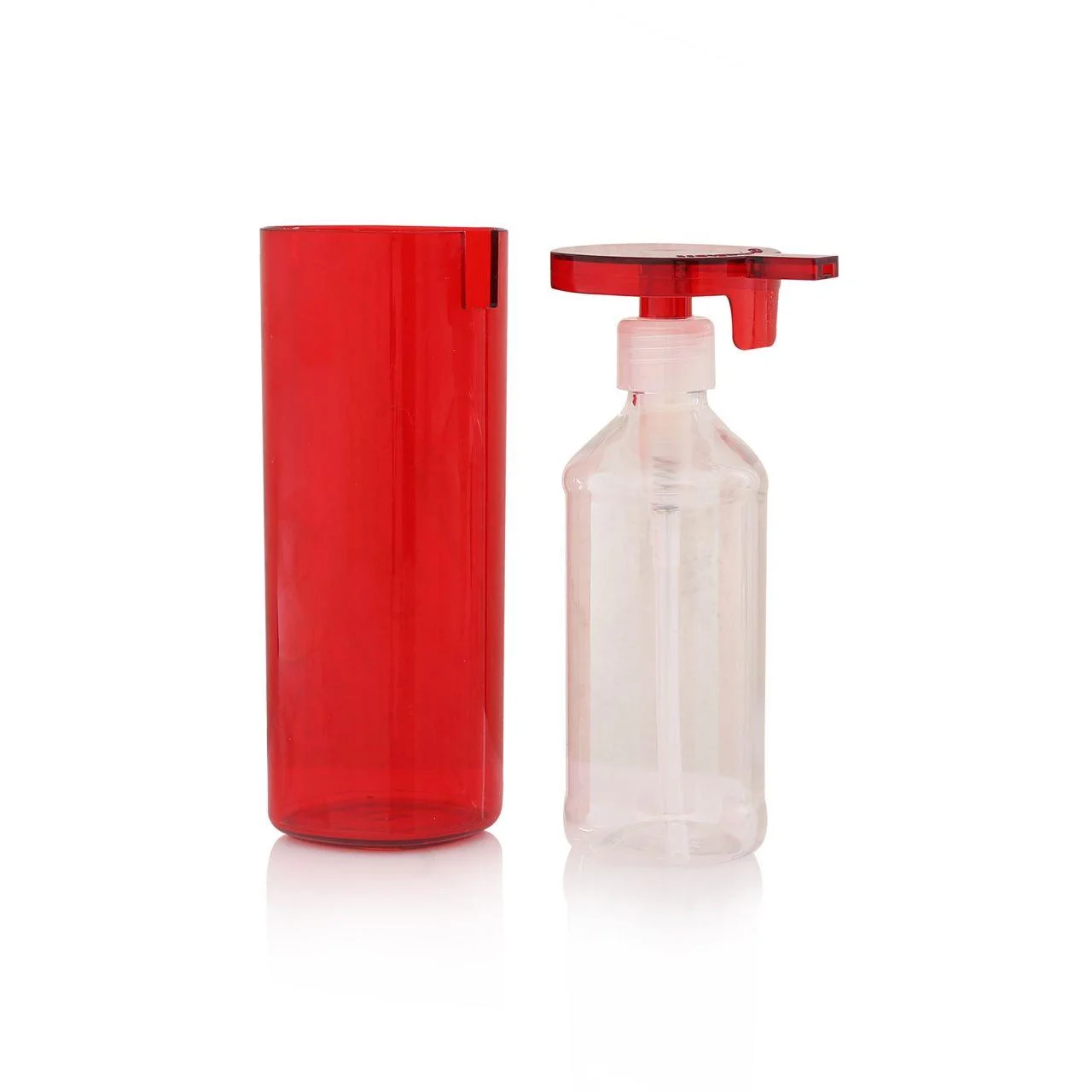 Kırmızı Akrilik Sıvı Sabunluk 250 ml görsel 3