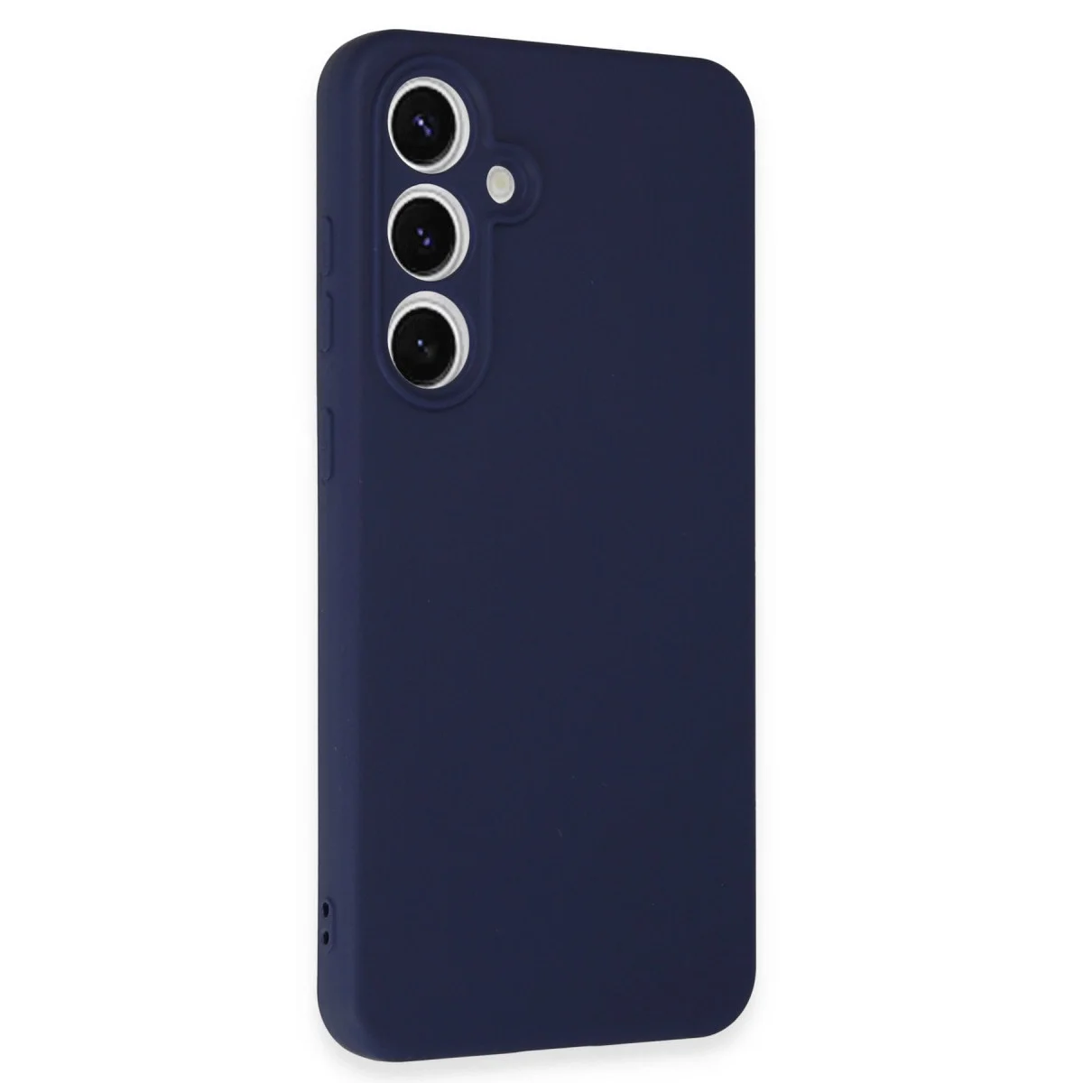 Samsung Galaxy S24 Fe Kılıf Nano İçi Kadife Silikon - Lacivert görsel 2
