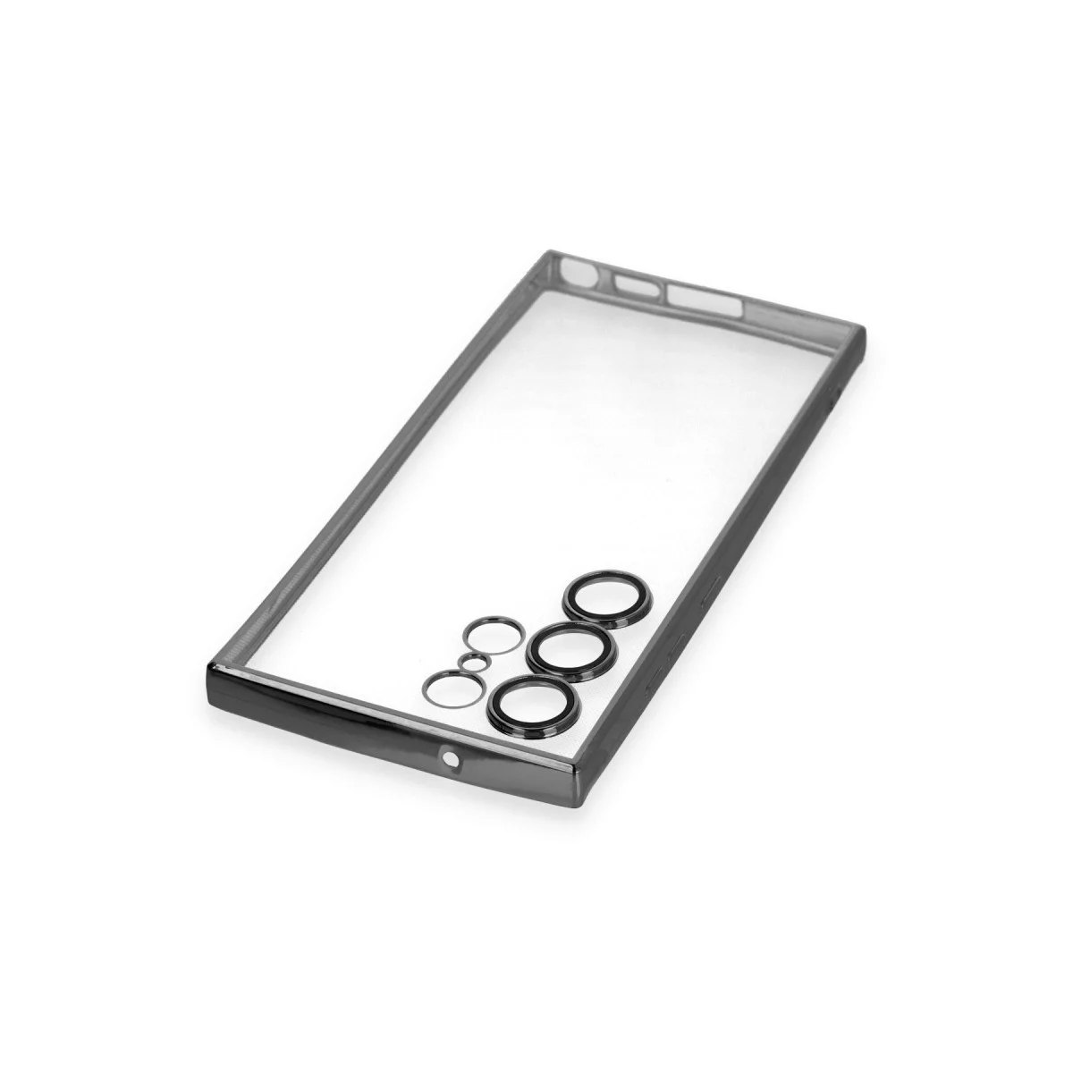 Samsung Galaxy S23 Ultra Kılıf Razer Lensli Silikon - Siyah görsel 4
