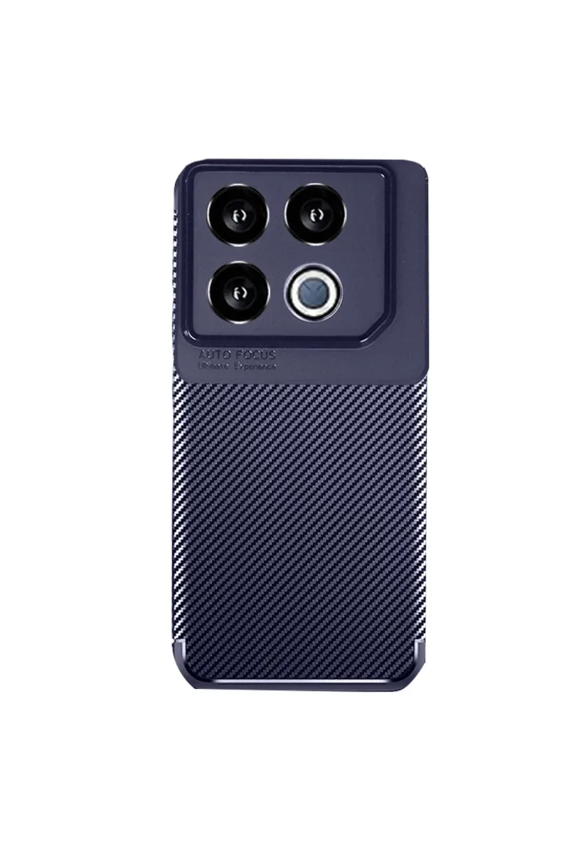 İnfinix GT 20 Pro Kılıf Auto Focus Karbon Kapak - Lacivert