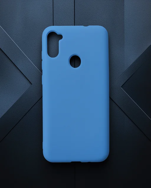 Samsung Galaxy A11 Kılıf Nano İçi Kadife Silikon - Mavi