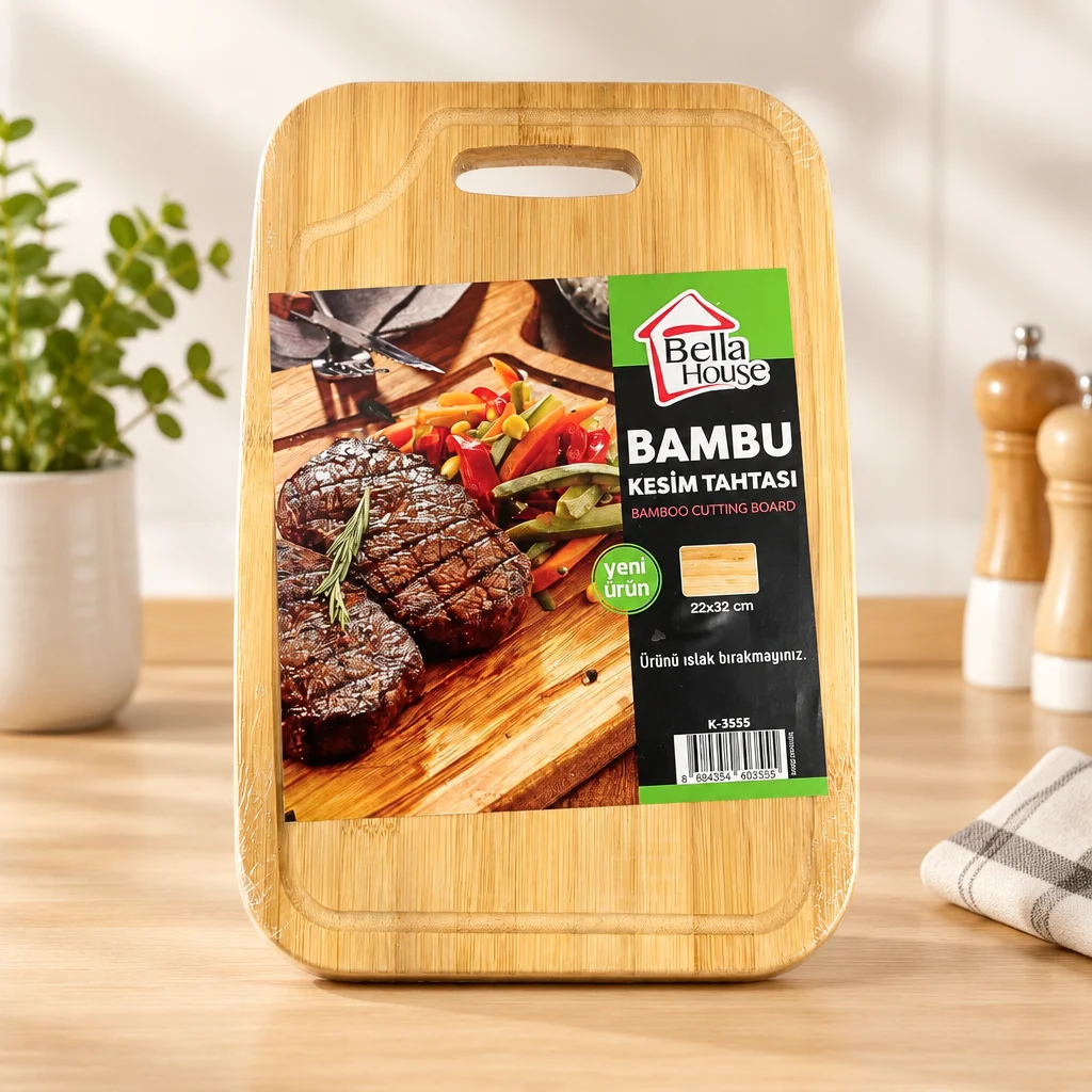 Lüks 22x32 Bambu Kesim Panosu