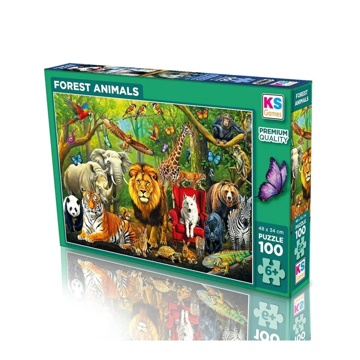 31504 Forest Anımals 100 Parça Puzzle