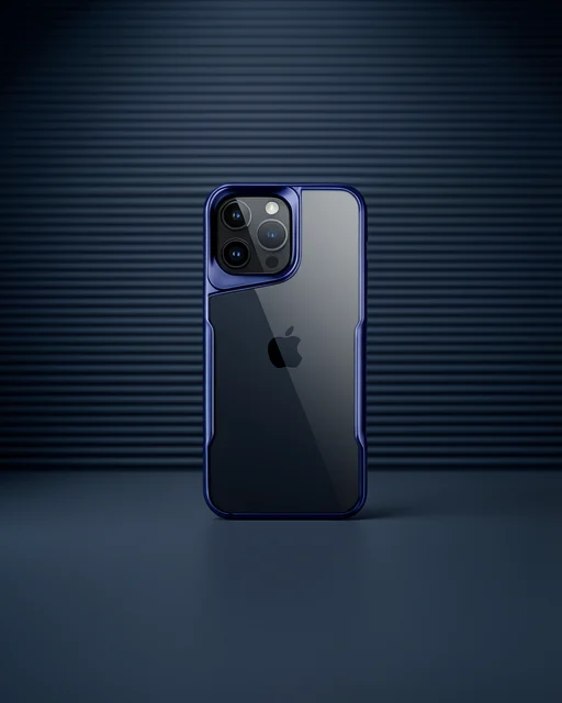 Apple İphone 16 Pro Kılıf Boyi Silikon Kapak - Lacivert