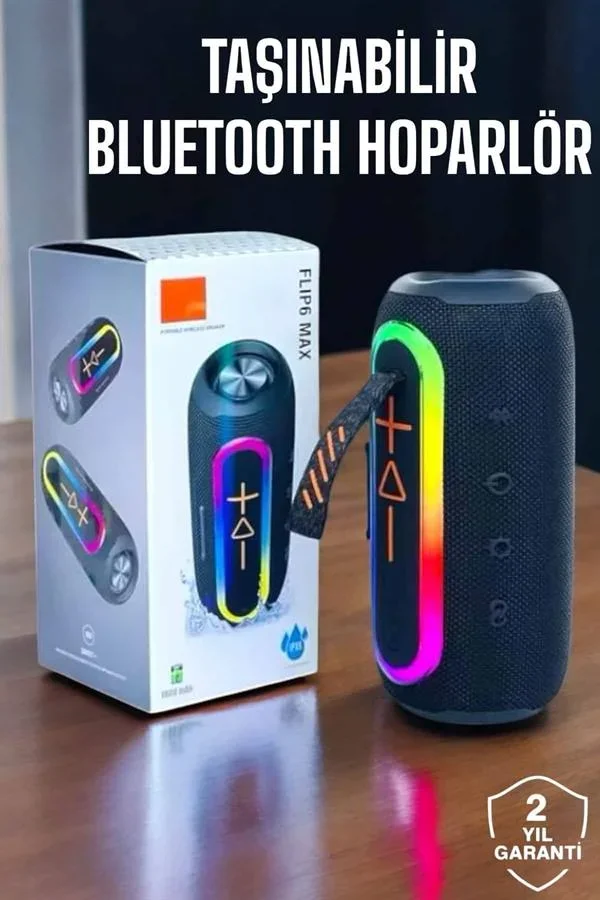 Bluetooth Hoparlör Kablosuz Yüksek Ses Kaliteli Şarj Edilebilir görsel 2
