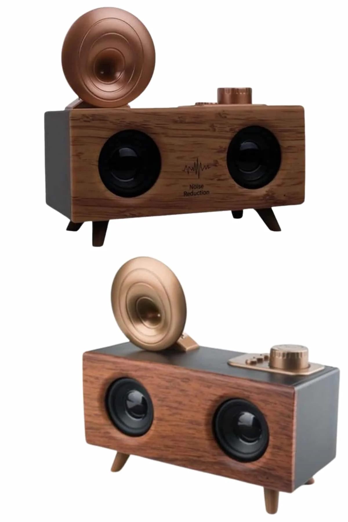 Bluetooth Nostalji Speaker Radyo Gramofon Ahşap Renk Vintage Yeni Nesil görsel 4