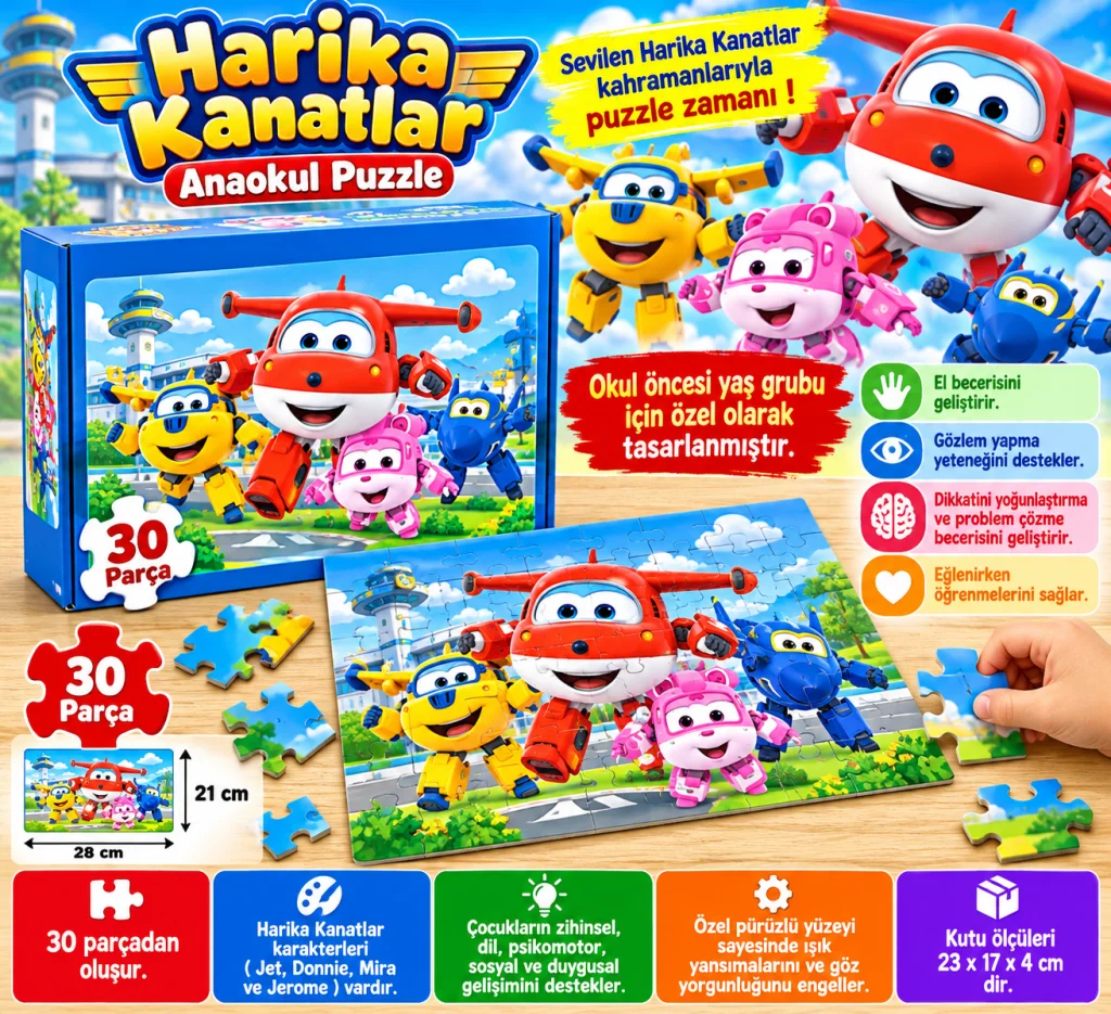 Harika Kanatlar Okul Öncesi Puzzle