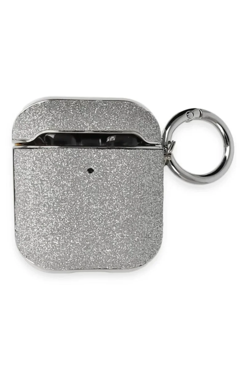 Apple Airpods 2 (2.nesil) Spell Simli Kılıf - Gümüş görsel 2