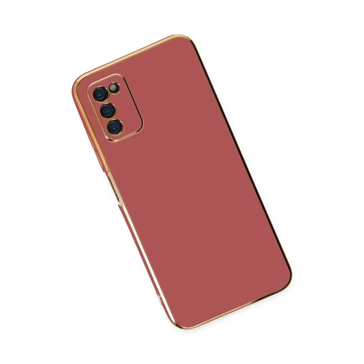 Samsung Galaxy A03S Kılıf Volet Silikon - Kırmızı görsel 3