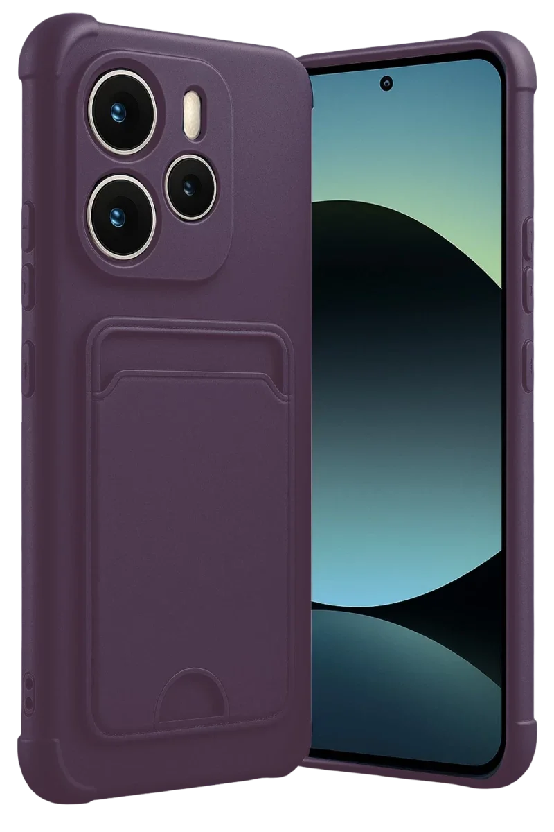 Xiao Red Note 14 4G Kelvin Kartvizitli Silikon - Derin Mor