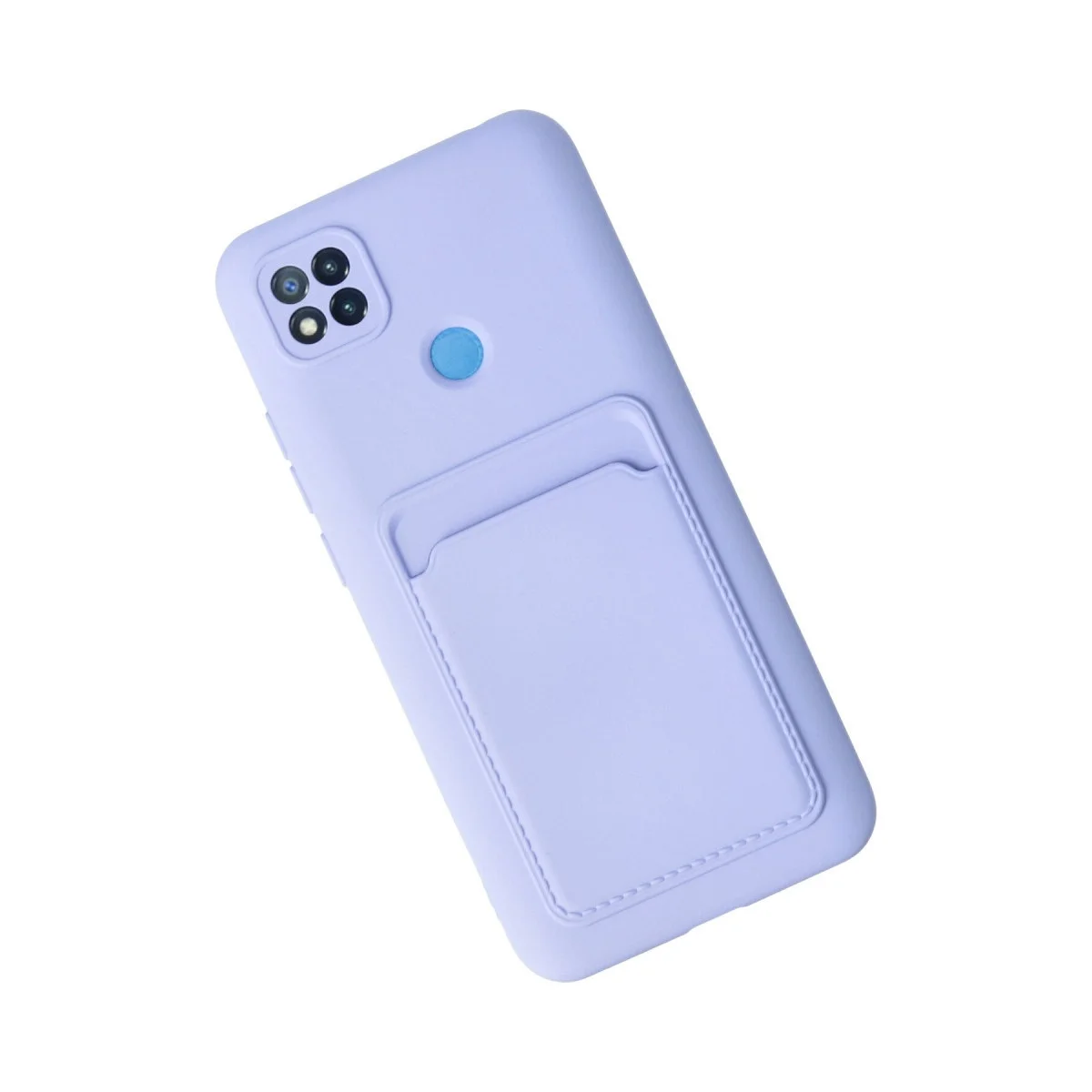 Xiaomi Redmi 9c Kılıf Kelvin Kartvizitli Silikon - Lila görsel 3