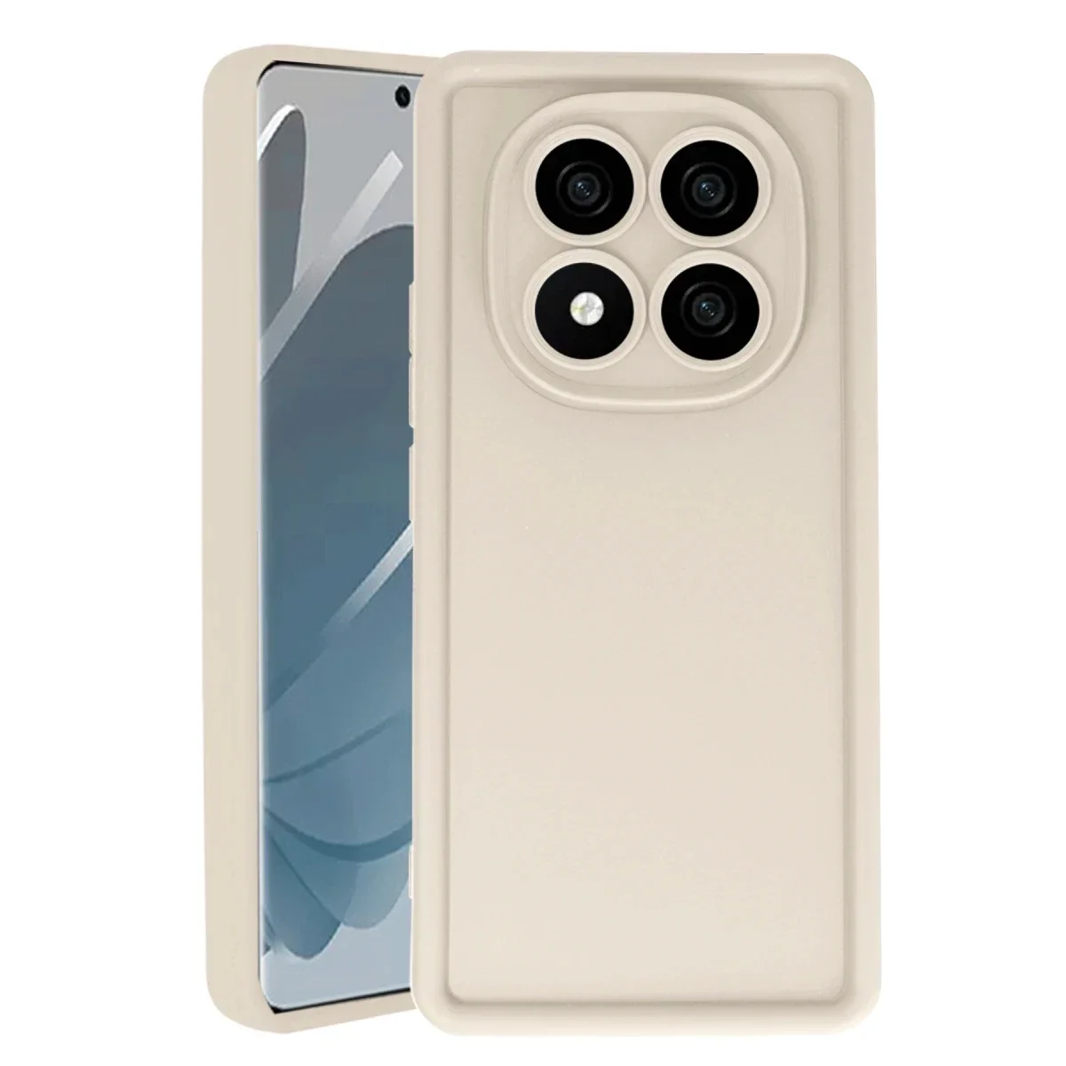 Xiao Red Note 14 Pro 4G Kılıf Viera Silikon - Krem görsel 2