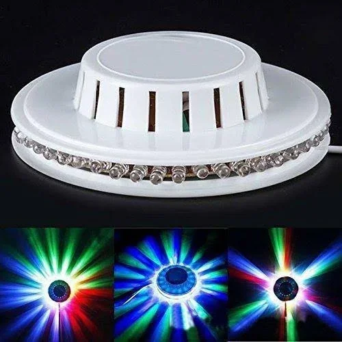 M29 48 LED RGB Otomatik Renk Değiştiren Dönen Ayçiçeği UFO LED görsel 2