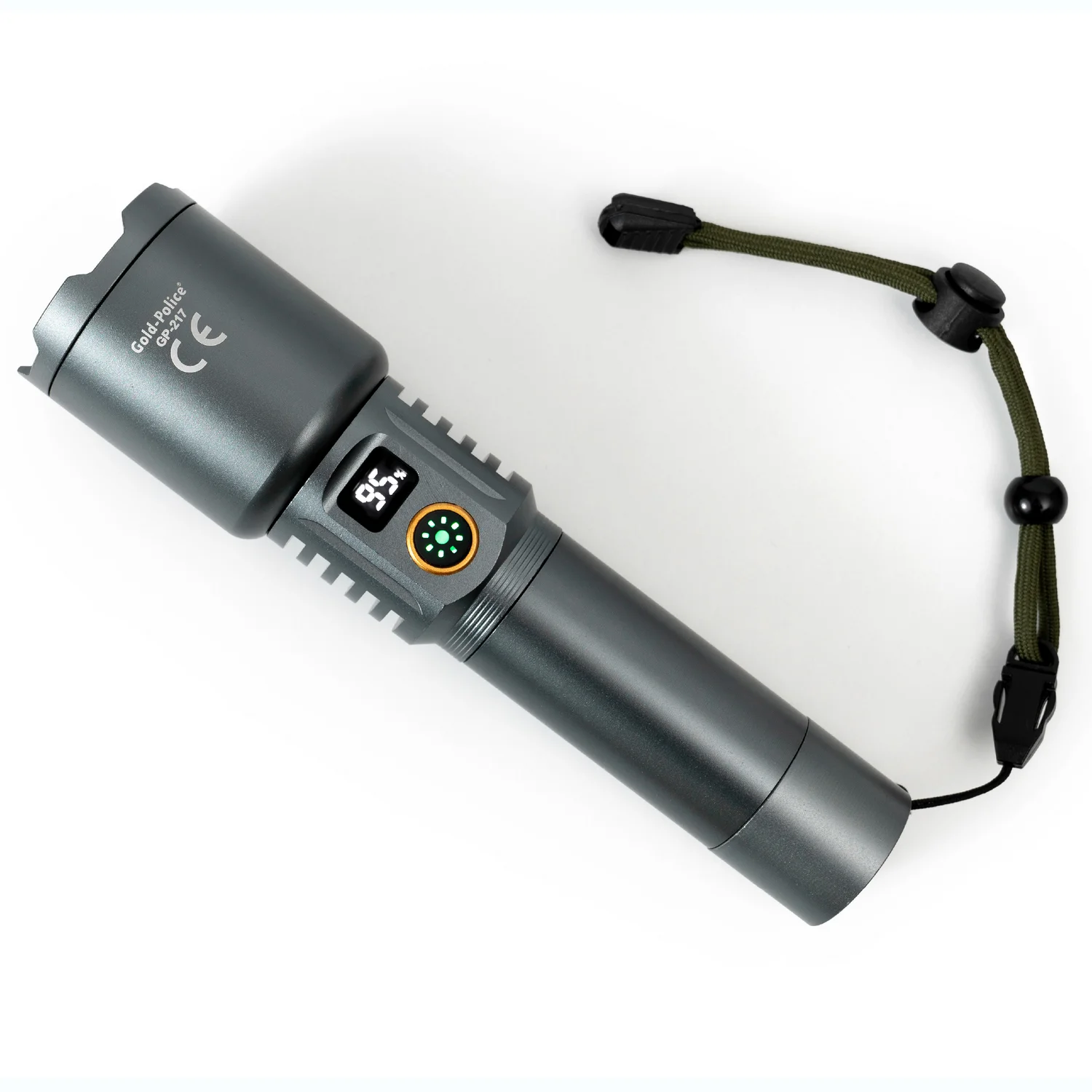 GP-217 TG LED Ultra Uzun Menzilli Şarjlı El Feneri Profesyonel Taktik Seri