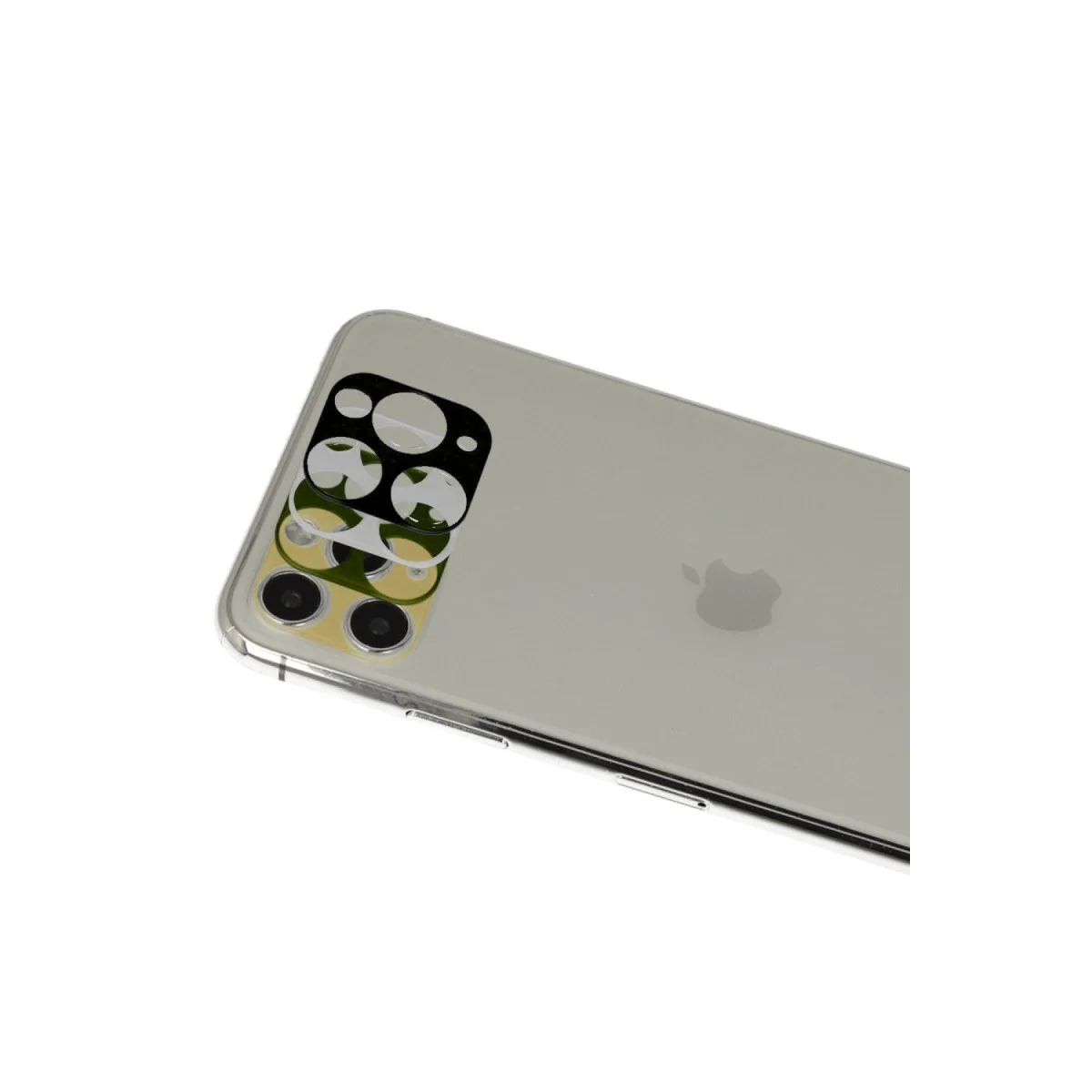 Apple İphone 11 Pro Max Rainbow Kamera Lens Koruma Cam - Gold görsel 2