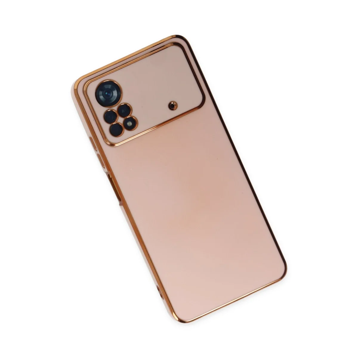Xiaomi Poco X4 Pro 5g Kılıf Volet Silikon - Pembe görsel 4