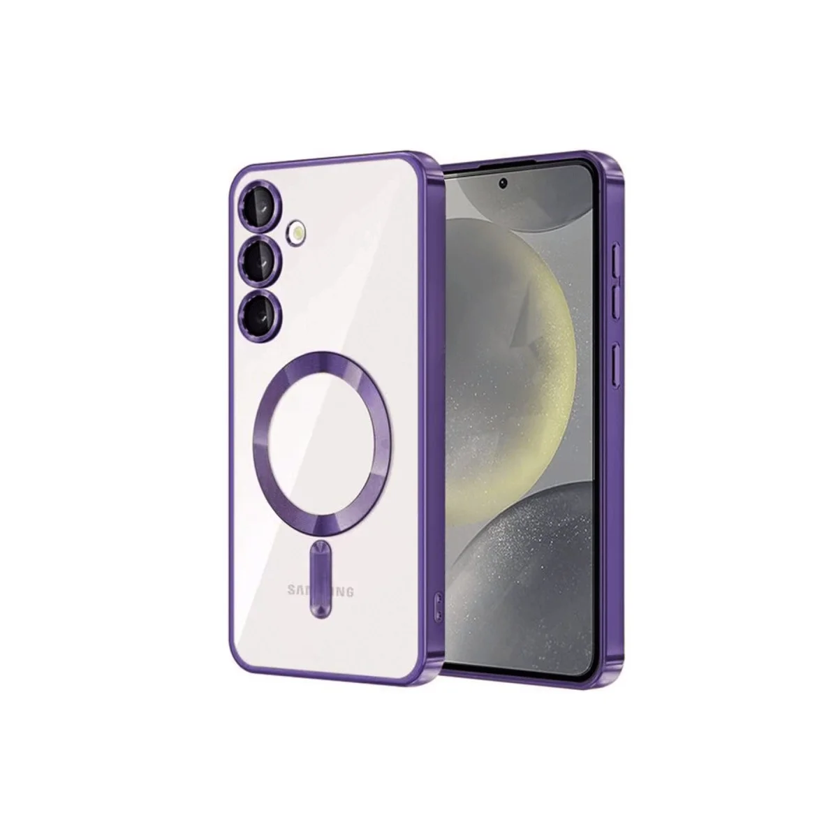 Samsung Galaxy S23 Kılıf Kross Magneticsafe Kapak - Mor