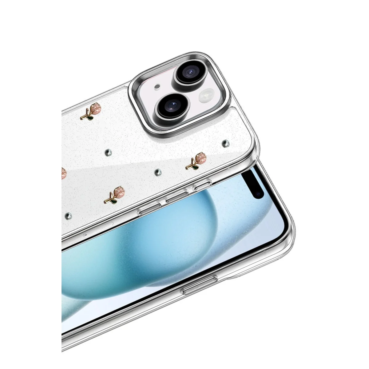 Apple İphone 15 Fiyonk Desenli Kapak - Desen 6 görsel 2