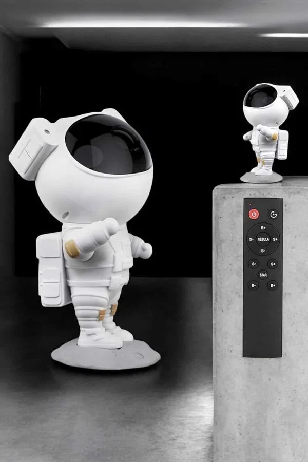 Çocuklara Özel Projeksiyon Astronot Lamba Speaker Sevimli görsel 3