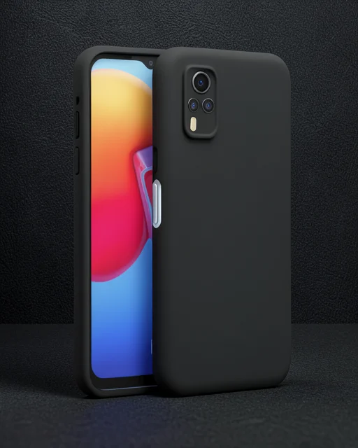 Vivo Y53s Kılıf Nano İçi Kadife Silikon - Siyah