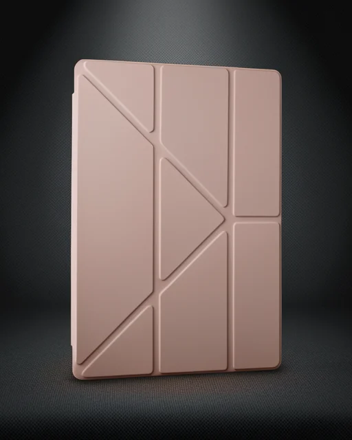 Samsung Galaxy Tab A9 Kılıf Kalemlikli Mars Tablet Kılıfı - Rose Gold