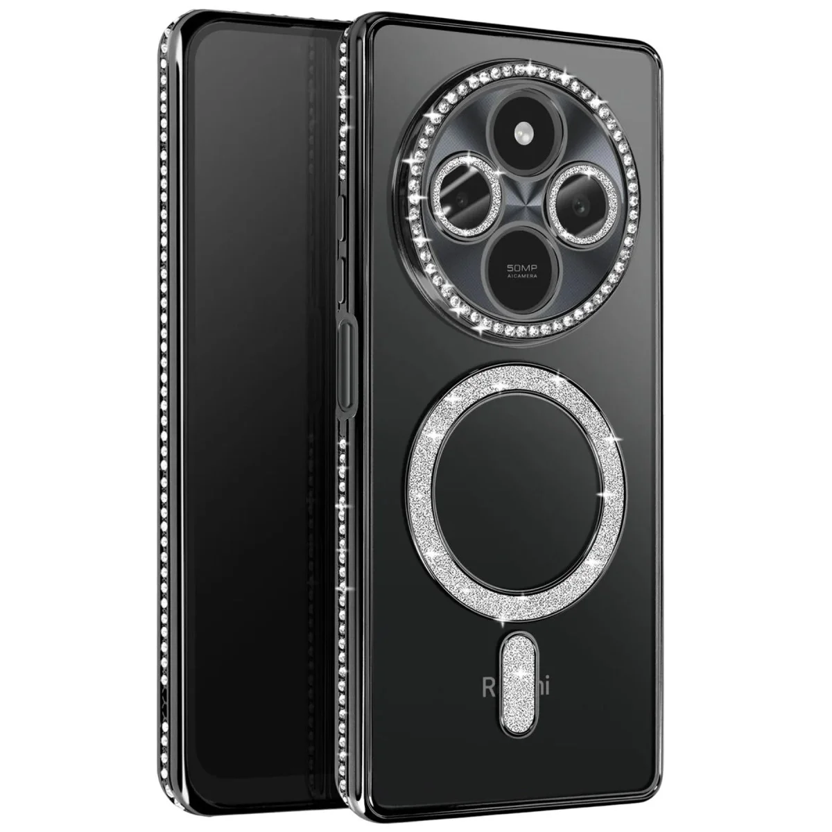 Xiao Red 14c Joke Simli Magneticsafe Kılıf - Siyah