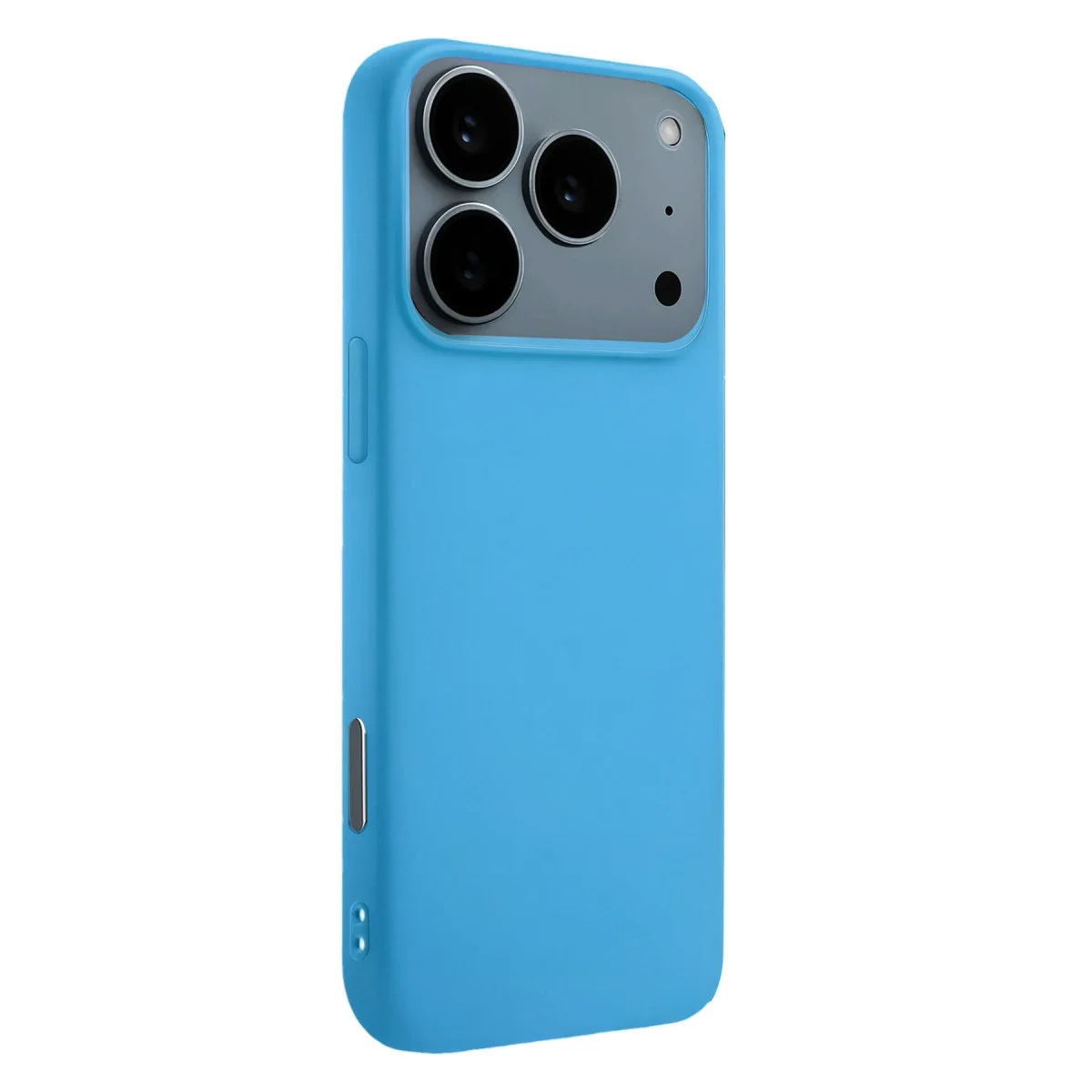 Apple İphone 17 Pro Max Nano İçi Kadife Silikon - Mavi görsel 2