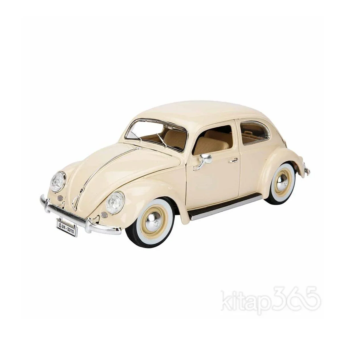 12029 Sunman, 1:18 Volkswagen Kafer Beetle 1955 Model Araba görsel 3