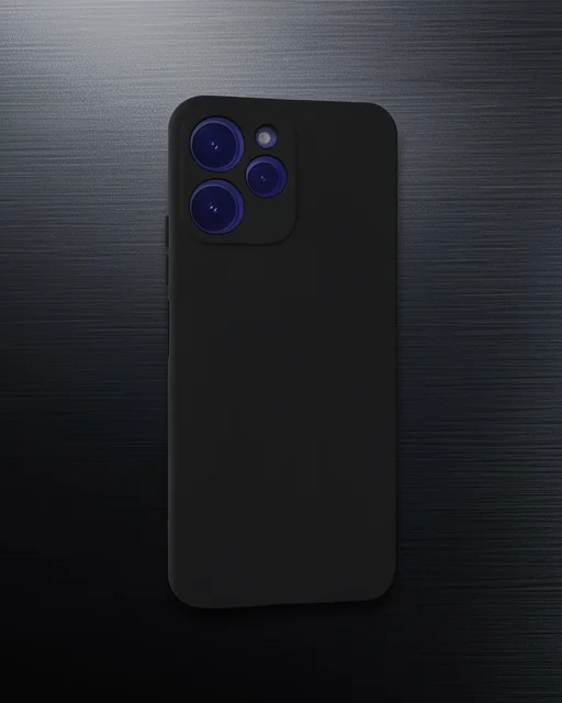 Xiaomi Redmi 12 Kılıf Nano İçi Kadife Silikon - Siyah