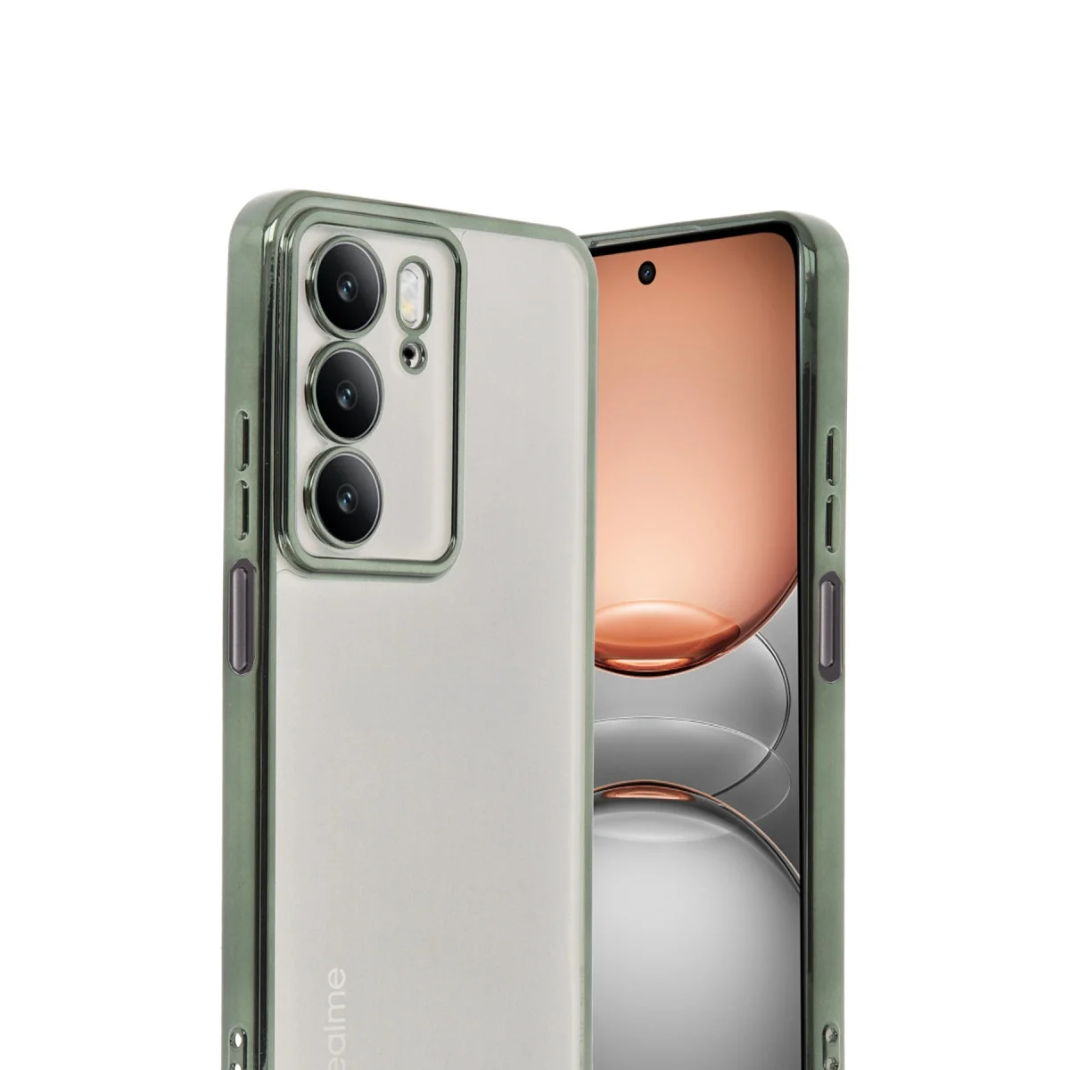 Realme C75 4g Kılıf Razer Lensli Silikon - Yeşil görsel 2