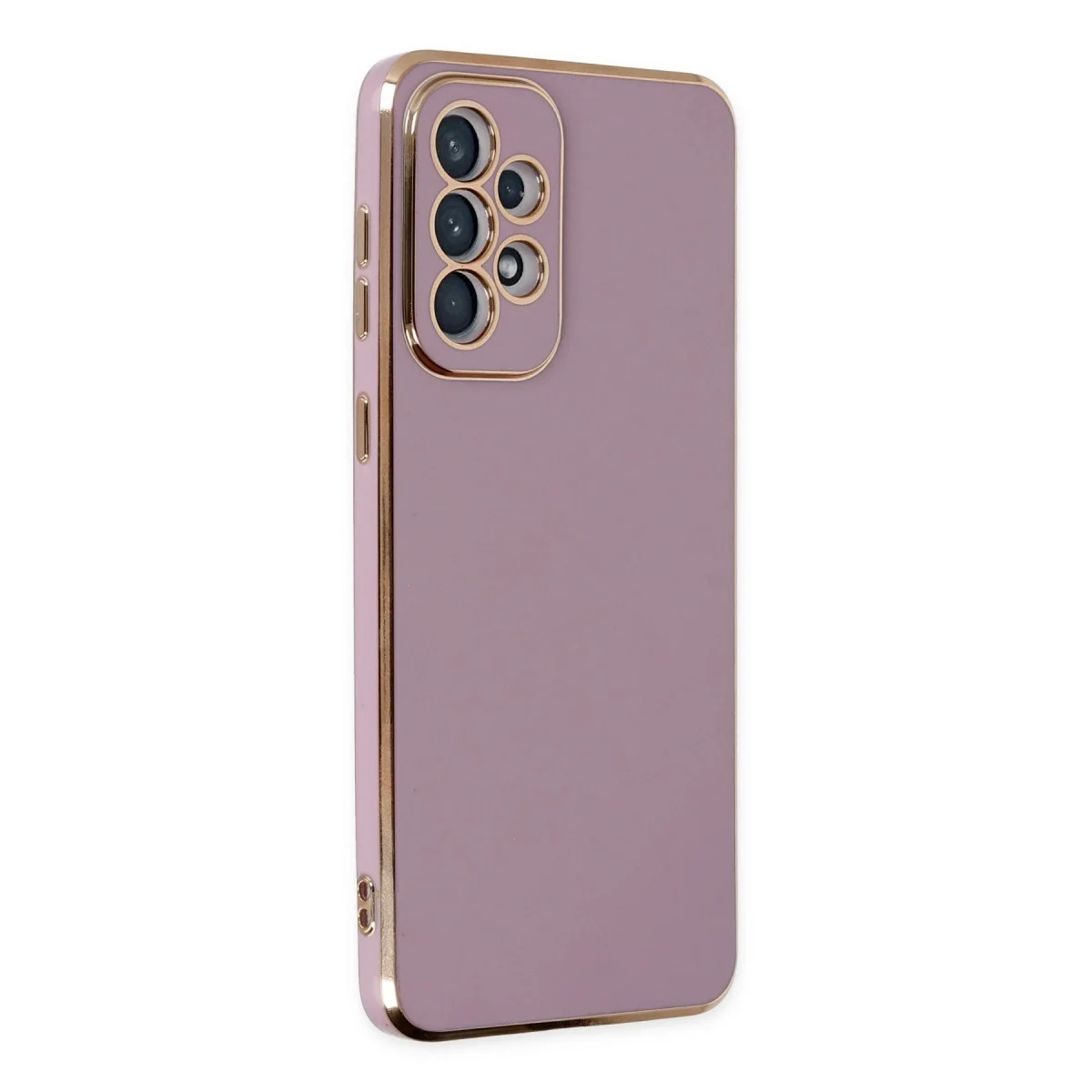Samsung Galaxy A73 5g Kılıf Volet Silikon - Mor görsel 3